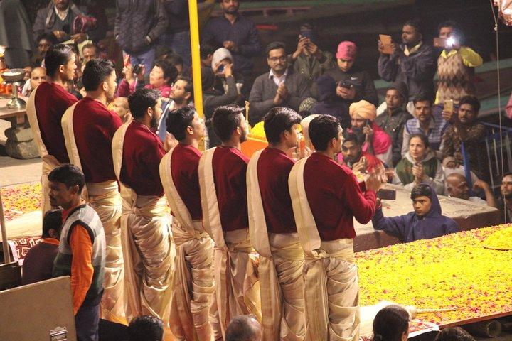 Evening Arti Ceremony - The light performance on the Bank of Ganges in Varanasi
