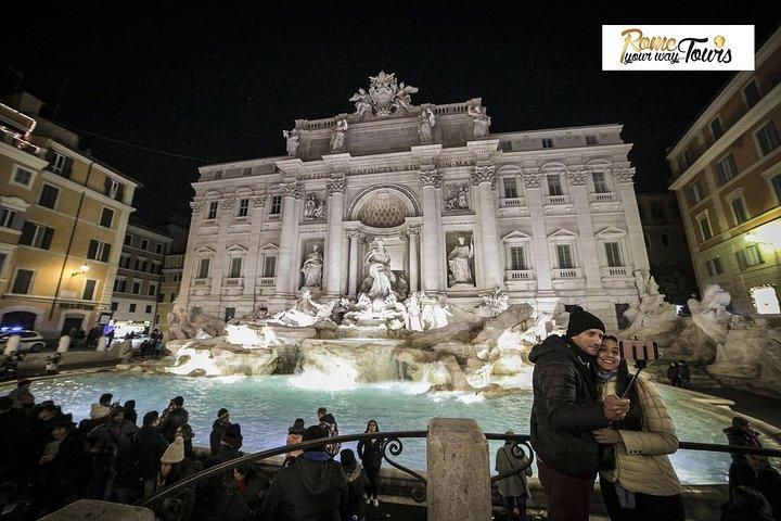 Rome Evening Panoramic Walking Tour Incluindo Fontana de Trevi e Escadas Espanholas