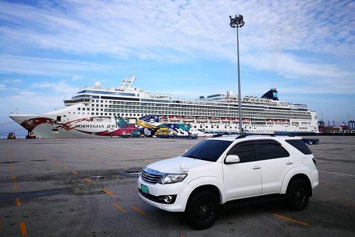 Coche privado de 2 días con conductor desde Laem Chabang a Bangkok y Damnoen Saduak