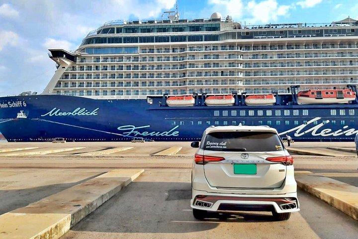 Coche privado de 2 días con conductor desde Laem Chabang a Bangkok y Ayutthaya