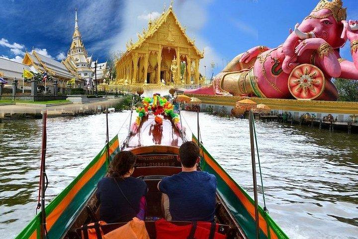Chachoengsao Provincial com Mercado e Cruzeiro no Rio