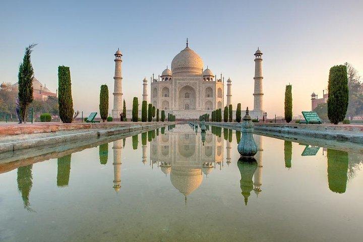 Taj Mahal e Agra Day Tour da Jaipur che termina a Delhi in treno