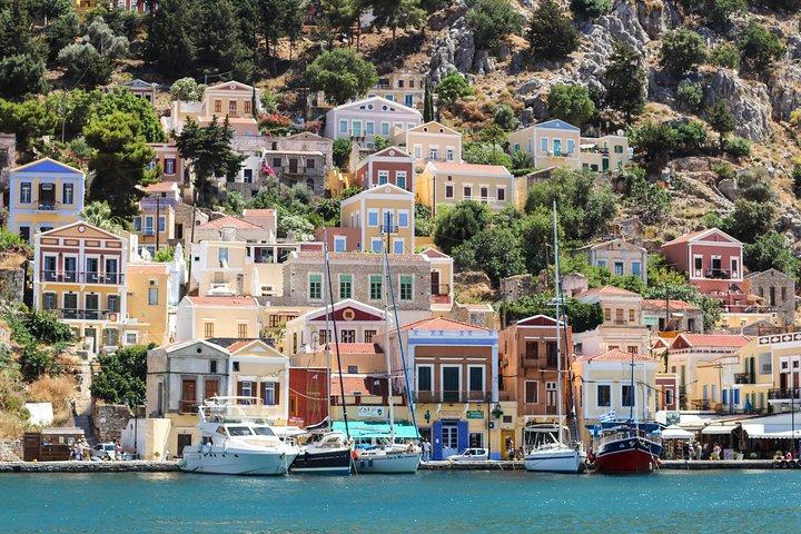 Symi Island vanuit Rhodos met transfers vanuit Ialysos en Ixia
