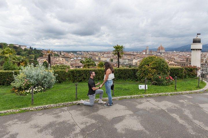フィレンツェの結婚提案写真家