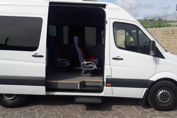 Minivan suitable for transporting disabled people with a wheelchair