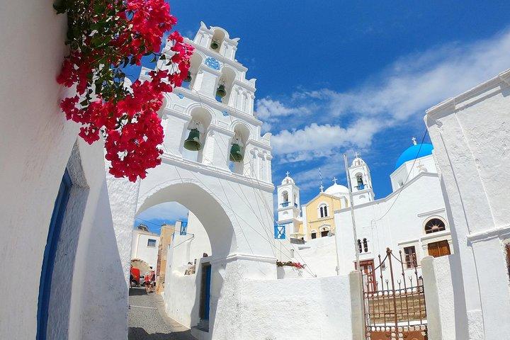 Tour privado de lo más destacado de Santorini y cata de vinos