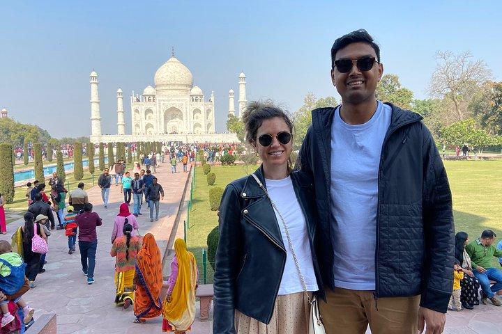 Soluppgångstur i Taj Mahal och Agra Fort från Delhi