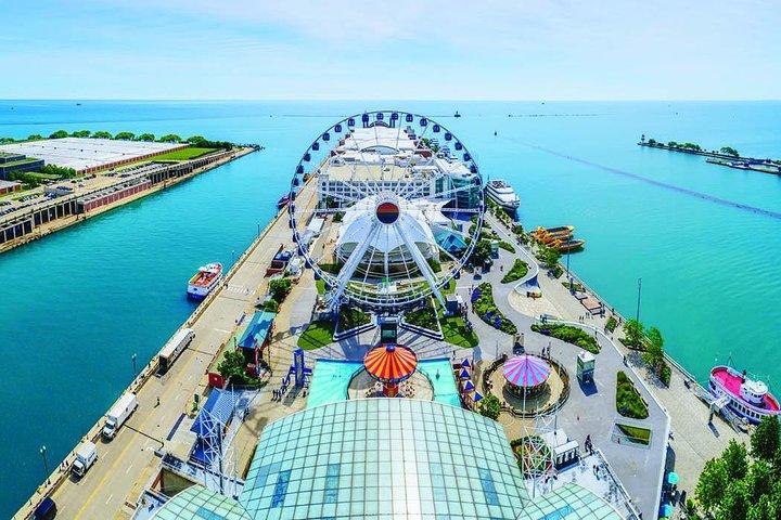Boleto de la rueda centenaria del Navy Pier de Chicago