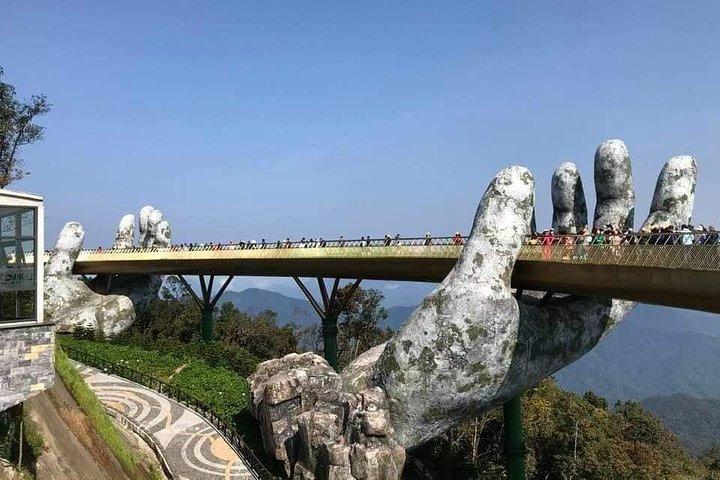 Golden Bridge Ba Na Hill via kabelbaan Early Morning & Da Nang City Fullday Tour