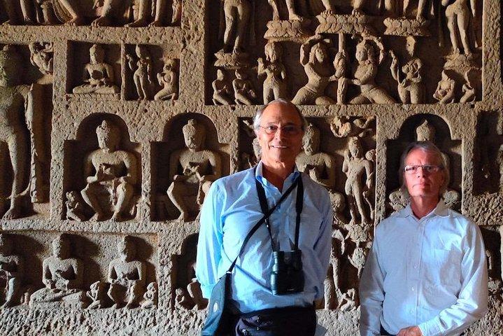 Guided tour of Buddhist Kanheri Caves and Golden VIpassana Pagoda