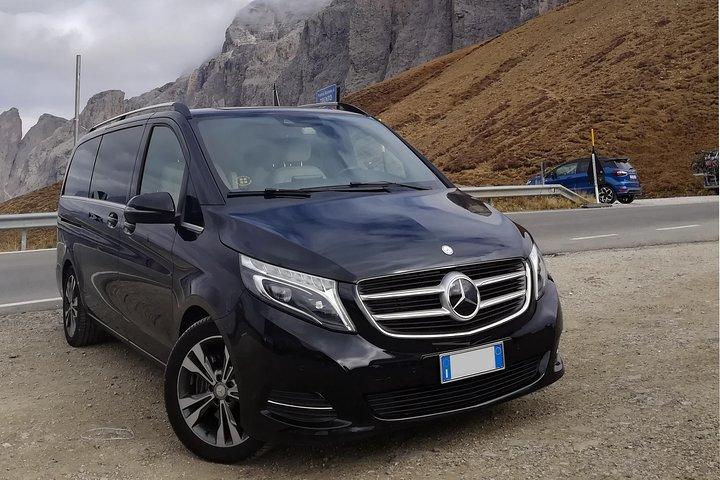 Transfert privé de luxe de Vérone à Ortisei (ou vice versa)
