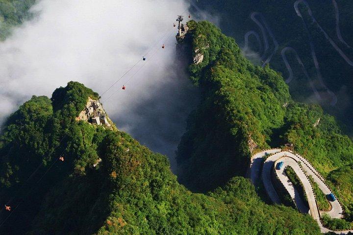 Zhangjiajie-dagstur fra Tianmen-bjerget, Sky Walk, Tujia Custom Park