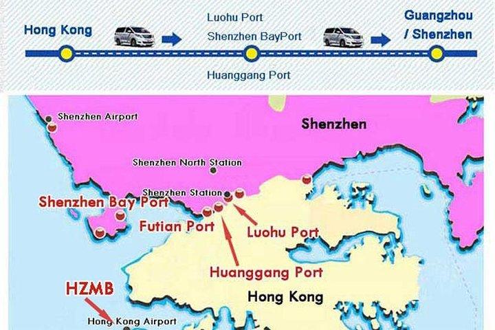 Privater Transferservice von Guangzhou nach Hongkong (7-Sitzer Alphard van)