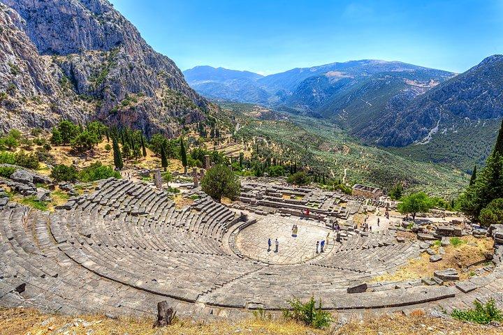 Visite privée d'une journée à Delphes, Arachova et Hosios Loukas