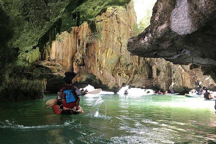 ジェームズボンド、パナック、ホン島旅行+プーケットからのビッグボートで2カヌー
