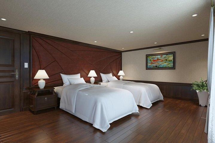 Halong Bay Luxury Cruise 2D / 1N: cueva sorpresa, isla Titop, comidas, mejores precios