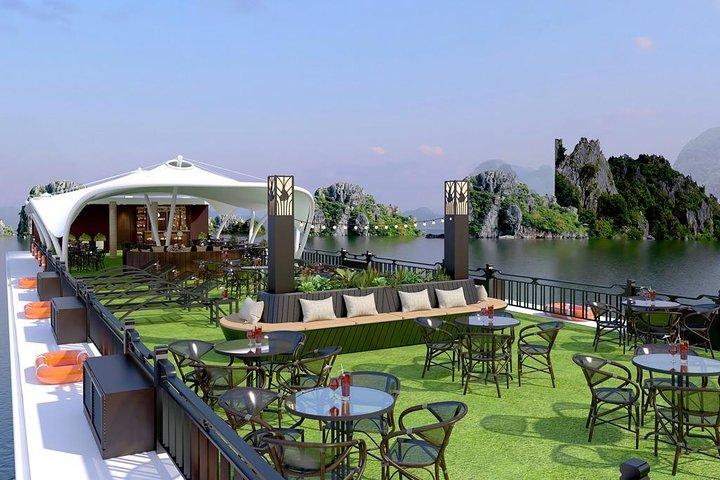 Halong Bay Luxury Cruise 2D / 1N: cueva sorpresa, isla Titop, comidas, mejores precios