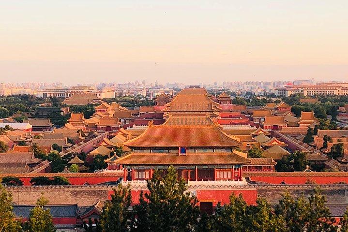 Tour privato di 4 ore del parco Jingshan, del tempio dei Lama e dell'hutong
