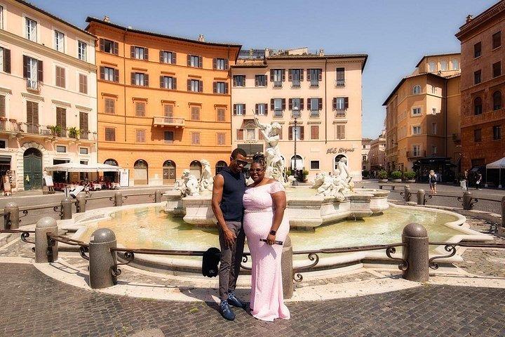 Civitavecchia港からのプライベートショアエクスカーション：新婚旅行ローマツアープロフェッショナルフォトグラファー