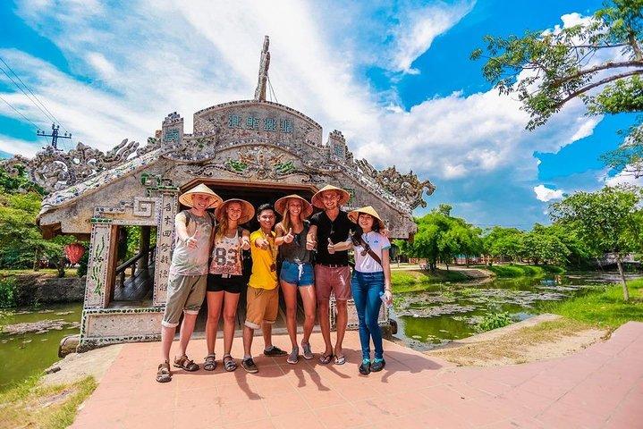 Thanh Toan Bridge - Chuon Lagoon and Seafood Dinner by Scooter