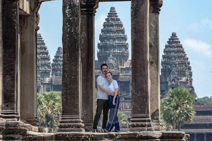 Angkor Wat Alba e tramonto