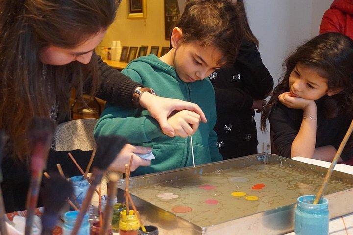 Art of Turkish 'Ebru' Marbling Workshop in Istanbul