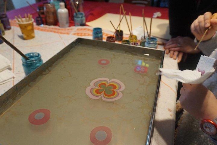 Art of Turkish 'Ebru' Marbling Workshop in Istanbul