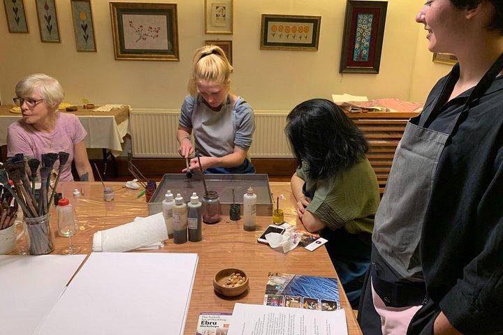 Art of Turkish 'Ebru' Marbling Workshop in Istanbul