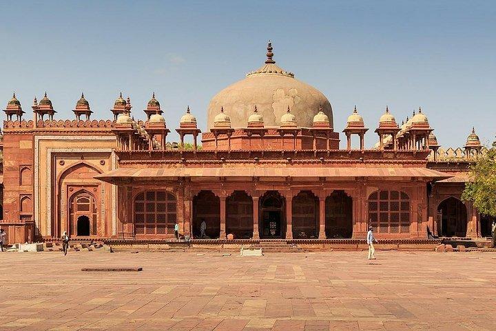 2 D Taj Mahal, Agra Fort, Fatehpur Sikri, Abhaneri Step Well's Tour Da Jaipur