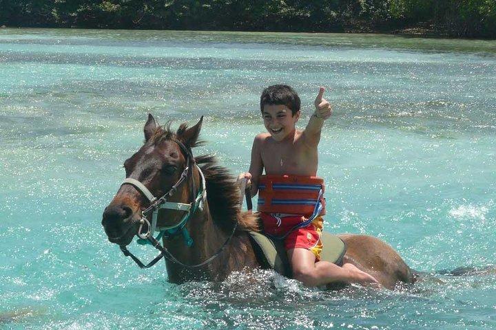 Equitazione sulla spiaggia e cascate del fiume Dunn
