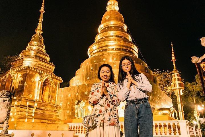 Chiang Mai Tuk Tuk oplevelse under sollys eller månesyn