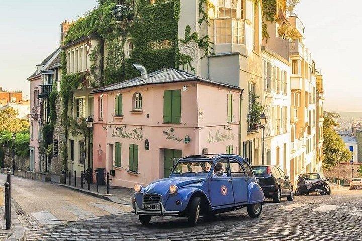 ビンテージ 2CV アドベンチャー : 2 時間のパリ ハイライト ツアー