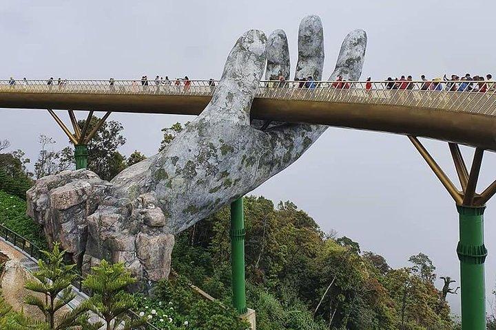 Excursion à terre en petit groupe à visiter GOLDEN BRIDGE BA NA HILLS & DA NANG CITY