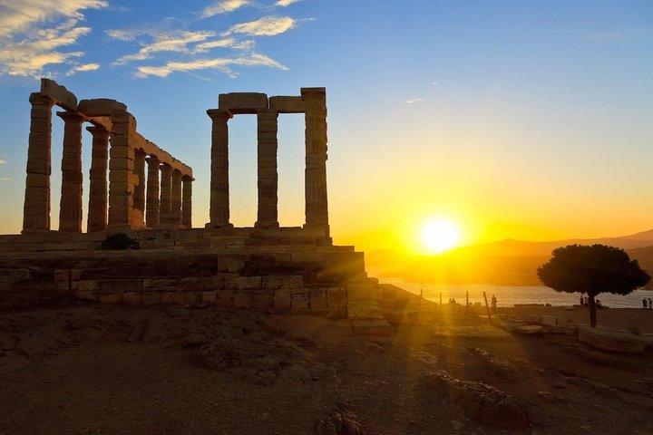 Tempio di Poseidone, tramonto di Sounion e tour privato della Riviera di Atene