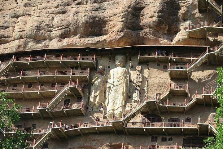 de trem-bala Xian- Grutas de Tianshui Maiji e templo de Fuxi e almoço