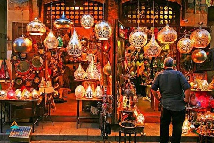 El-Moez Street og Khan Khalili Bazaar