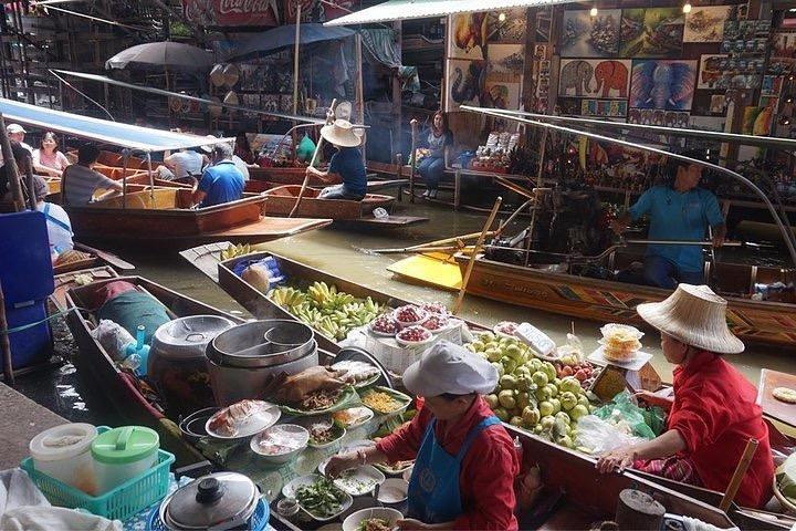 Mercados flotantes de Khlong Lat Mayom & Taling Chan (multilingües)