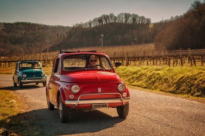Vintage Fiat 500-tour met eigen auto vanuit Florence: Toscaanse wijnervaring