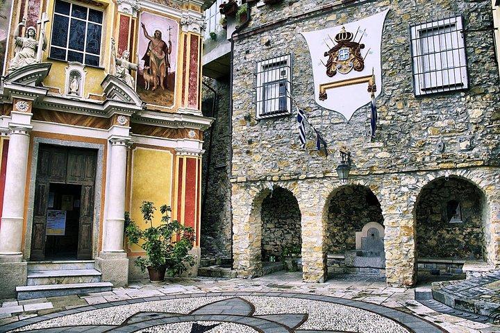 Italiaanse Rivièra, openluchtmarktprincipe van "SEBORGA - privétour hele dag -