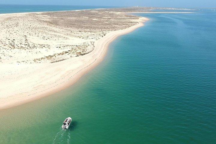 Faro - Ria Formosa-tur med besök på 2 öar (Deserta, Farol) 3,5 timmar