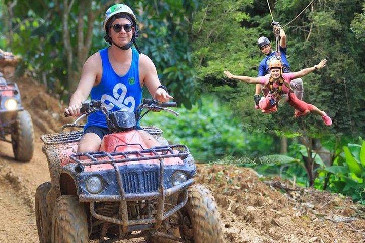 プーケット ATV バイクとジップラインのアドベンチャー ツアー