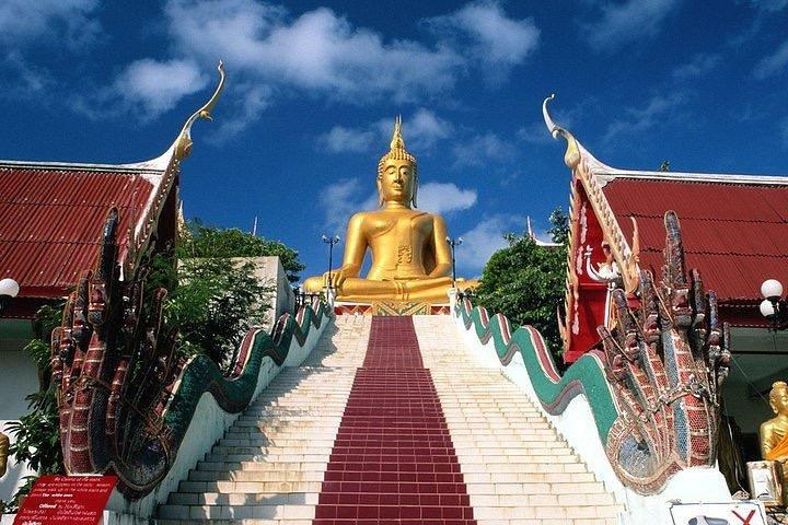 Ko Samui City Tour inklusive Wat Phra Yai, Lat Ko Viewpoint, Hin Ta Hin Yai Rock