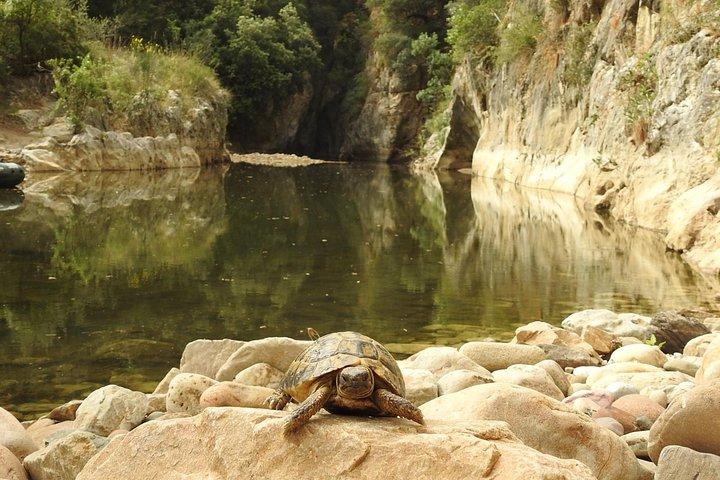 Gorges of Tiberius in rubber dinghy, Unesco Geopark site