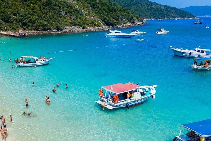 Arraial do Cabo - Bådtur Afgang fra Rio de Janeiro Frokost og transport
