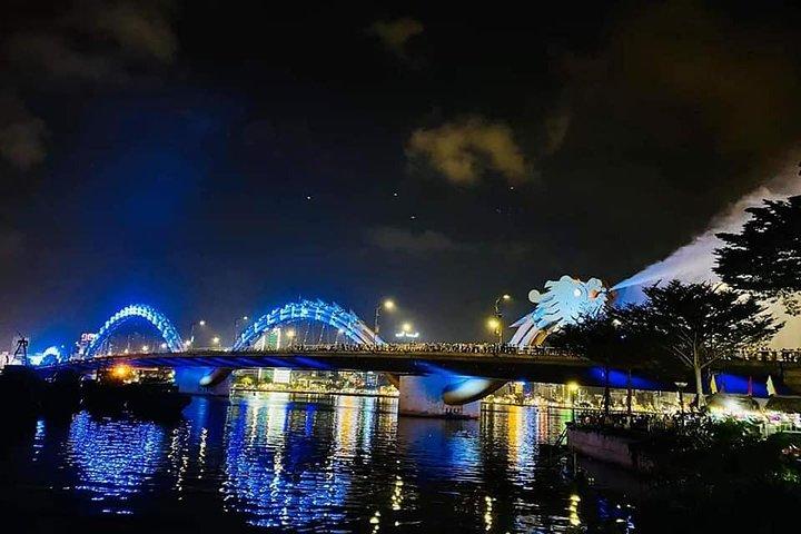 Da Nang ByNight with Marble Mountain,Monkey Mountain,Dragon Bridge,Night Market