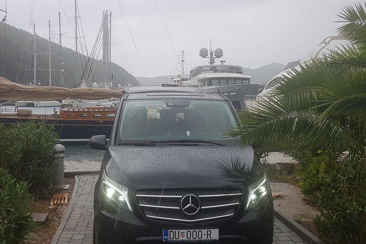 Privat transfer Dubrovnik flygplats till Dubrovnik ACI Marina i Komolac