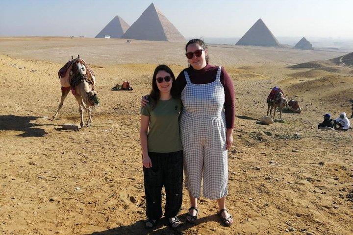 Pyramides de Gizeh, Sphinx, déjeuner, chameau, pyramide d'intérieur