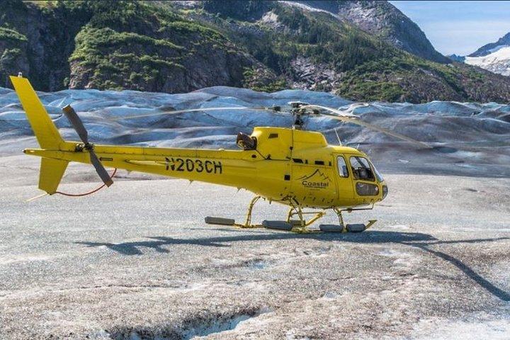 ジュノー・ショア・エクスカージョン: ヘリコプター・ツアーとガイド付き氷原ウォーキング