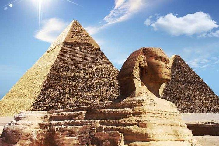 Visite privée d'une demi-journée dans les pyramides de Gizeh au départ du Caire