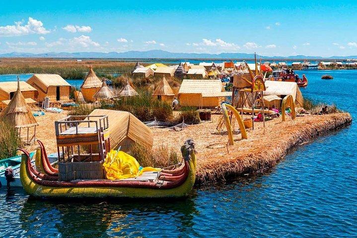 Tour naar het eiland Uros en Taquile per speedboot